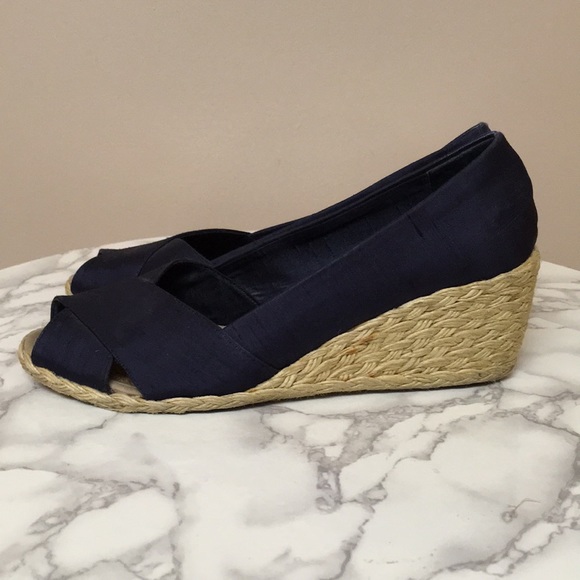 Ralph Lauren Peep Toe Wedge Shoes 